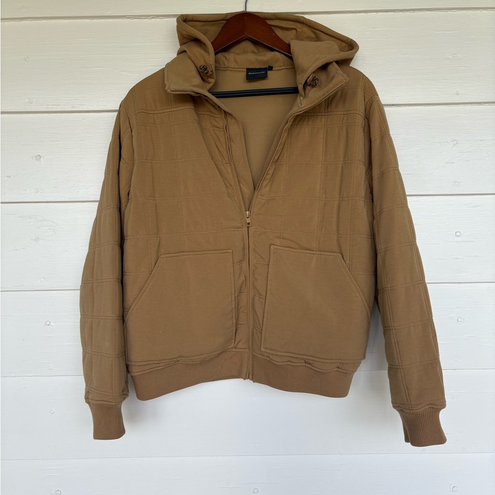 Richer Poorer Camel Quilted Hooded Jacket